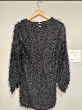 Chicme Fuzzy Crew Neck Sweater Size Medium